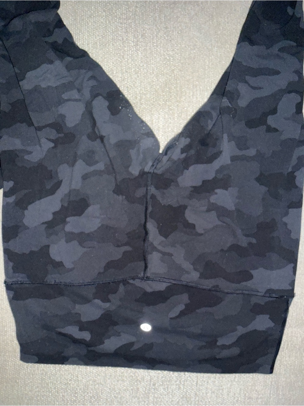 Black Camo Strappy Sports Bra and Legging Lululemon Set - Picture 5 of 6